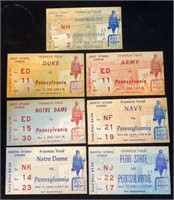 1950's Univ. of Pennsylvania Football Ticket Stubs