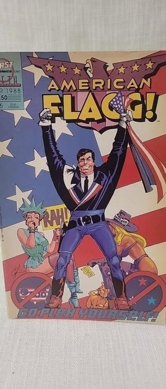 American flag comic book