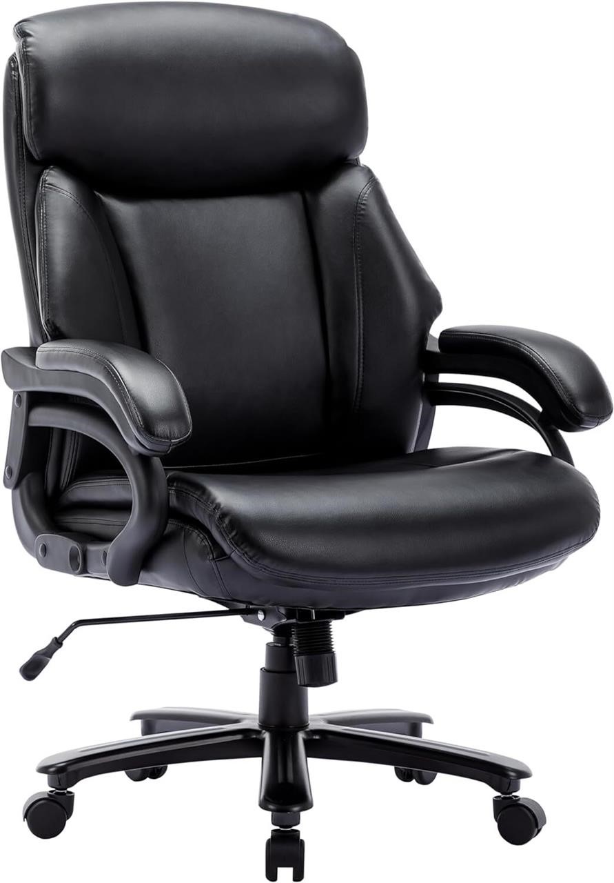 COLAMY Big & Tall Office Chair  Black  Ergonomic