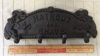 CAST HAIRCUT AND SHAVE HOOK