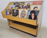 Record display cabinet with records 54"27"51"
