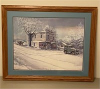 Fred Thrasher Days Gone By Signed  31x25 frame