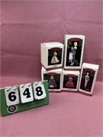 (5) Holiday Barbie Hallmark Ornaments