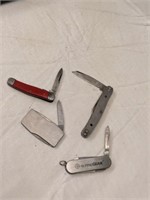 4 Pocket Knives, longest 5" , Imperial as found