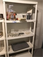 5 Shelf Stackable Storage Unit, with Contents