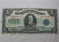 Canada $1 1923 Banknote DC-25h Blue Seal 2