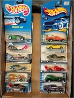 Flat of Hot Wheels