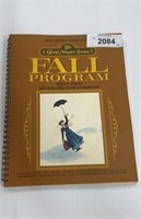 Vintage ‘Fall Program’ Walt disney
