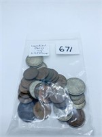 CANADIAN COINS ASSORTED (1) 45 % SILVER