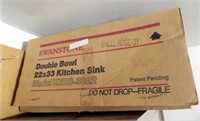 Double Bowl Kitchen Sink in box