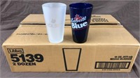 24 Labatt Blue, Molson frosted beer glasses