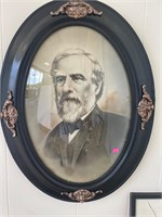 Robert E Lee in Antique Bubble Frame
