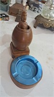 Filipino barrel man novelty wooden ashtray