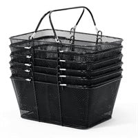 6PCS Shopping Baskets for Retail Store  Black