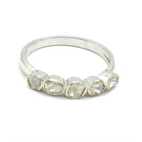 $260 Silver Diamond (0.6ct) Ring