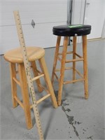 Pair of stools; one is 24" high and one 30"
