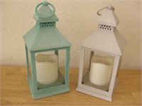 Two 9" Battery Powered Candle Lanterns