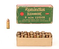 REMINGTON 9mm LUGER VINTAGE AMMUNITION