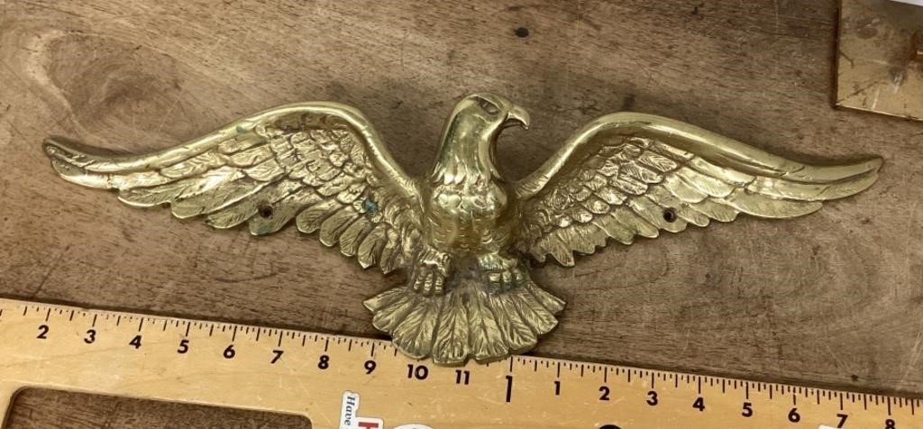 Brass eagle wall decor