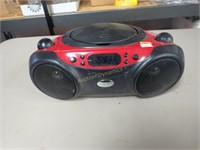 Red Portable Stereo