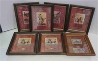 7 - FRAMED PIECES: AMERICAN INDIAN; FORTY NINERS;