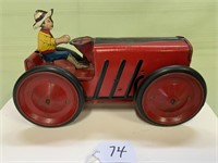 MARX?? tin tractor 8 1/2" long