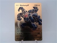 Pokemon Card Rare Gold Machamp V