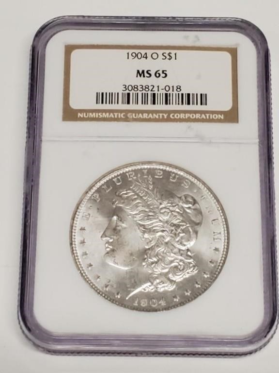 AH- 1904-o MS 65 Morgan Silver Dollar by NGC