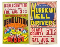 Two Vintage Fair, Derby Advertisement Posters