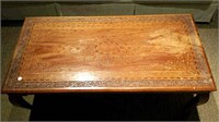 Coffee table with inlay, some damage on top