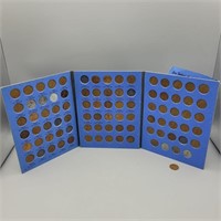 LINCOLN HEAD CENT BOOK PARTIAL 1941 TO 1958