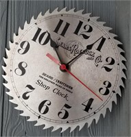 Saw Blade Clock