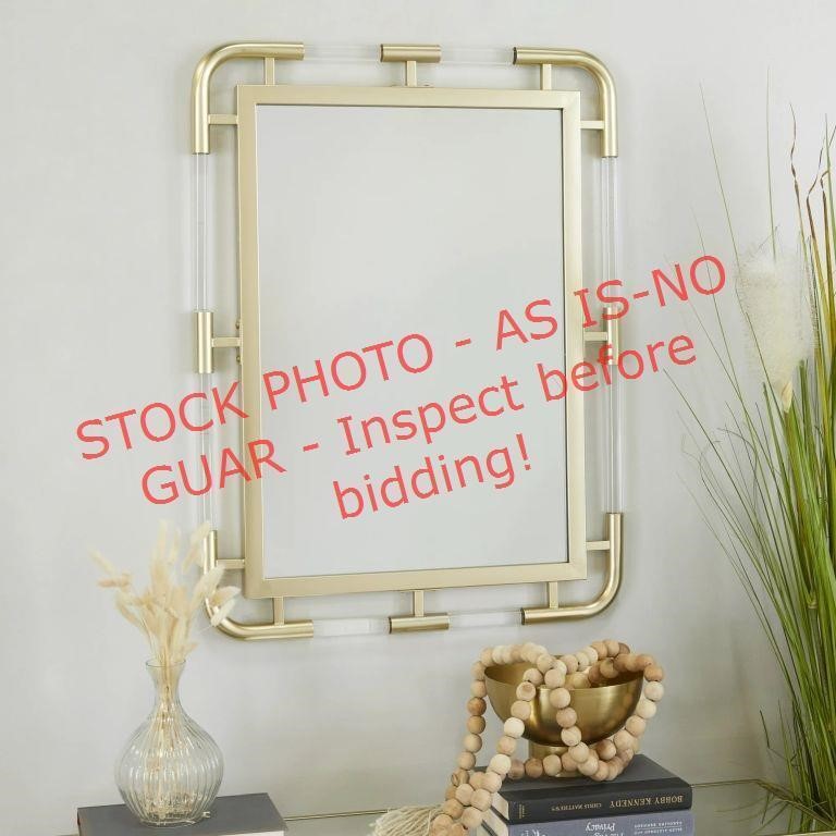 CosmoLiving  24" x 32" Gold Wall Mirror/ Acrylic