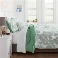 New Geo Printed Microfiber Comforter Set