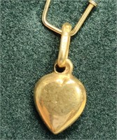 $180 10K  0.59G Heart Pendant