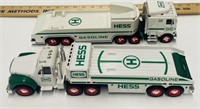 2 Vintage Hess Gasoline Trailer Truck Toys