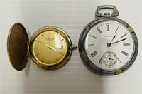 2 Vintage Pocket Watches (Waltham & Caravelle
