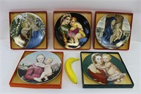 1970s Limoges Collector Madonna & Child Plates