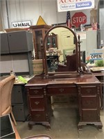 Vanity Dresser with Swivel Mirror