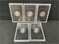 Lot of 5 Ike Proof Dollar Coins
