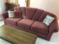 Dark rose sofa