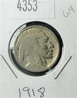 1918 Buffalo Nickel G4 Condition