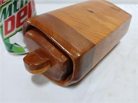 Handmade wooden free form box, 1 drawer
