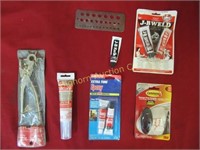 Leather Punch, J-B Weld, Loctite Epoxy Wall Hook,