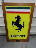 Framed Ferrari Sign