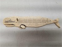 Scrimshaw Whale Cribbage Board