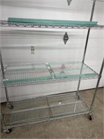 11 assorted size approx 1/2in thick glass shelves