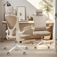 SICHY AGE Home Desk Chair Ergonomic  WHITE