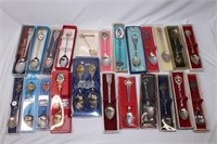 Lot of 24 Collectible Spoons