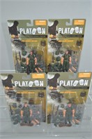 4pc SET Ultimate Soldier Platoon Movie Figures NIP